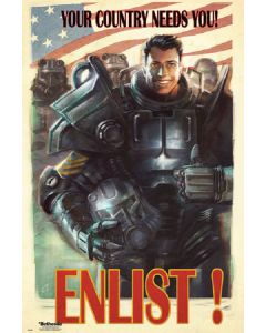 Fallout 4 - Enlist - 24x36 Poster