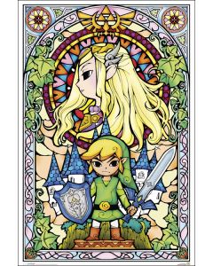 Zelda - Stained Glass Poster