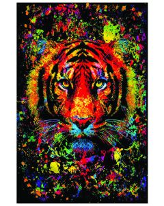 Tiger Splatter - Black Light (Non Flocked)