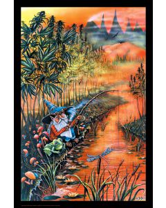 Gnome Fishin' - Blacklight (Non Flocked)