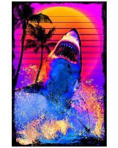 Shark Beach - Black Light (Non Flocked)